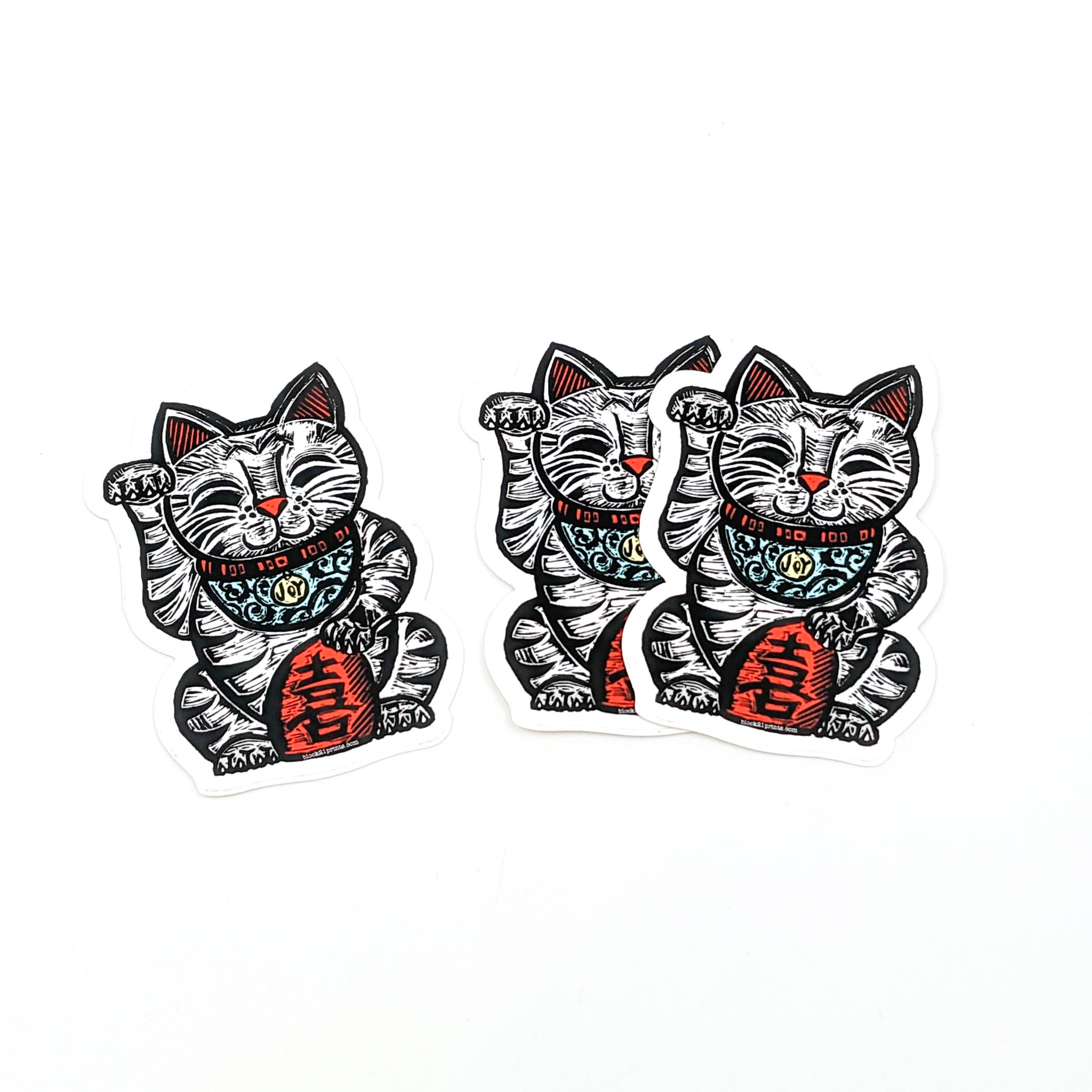 Waving Cat Sticker