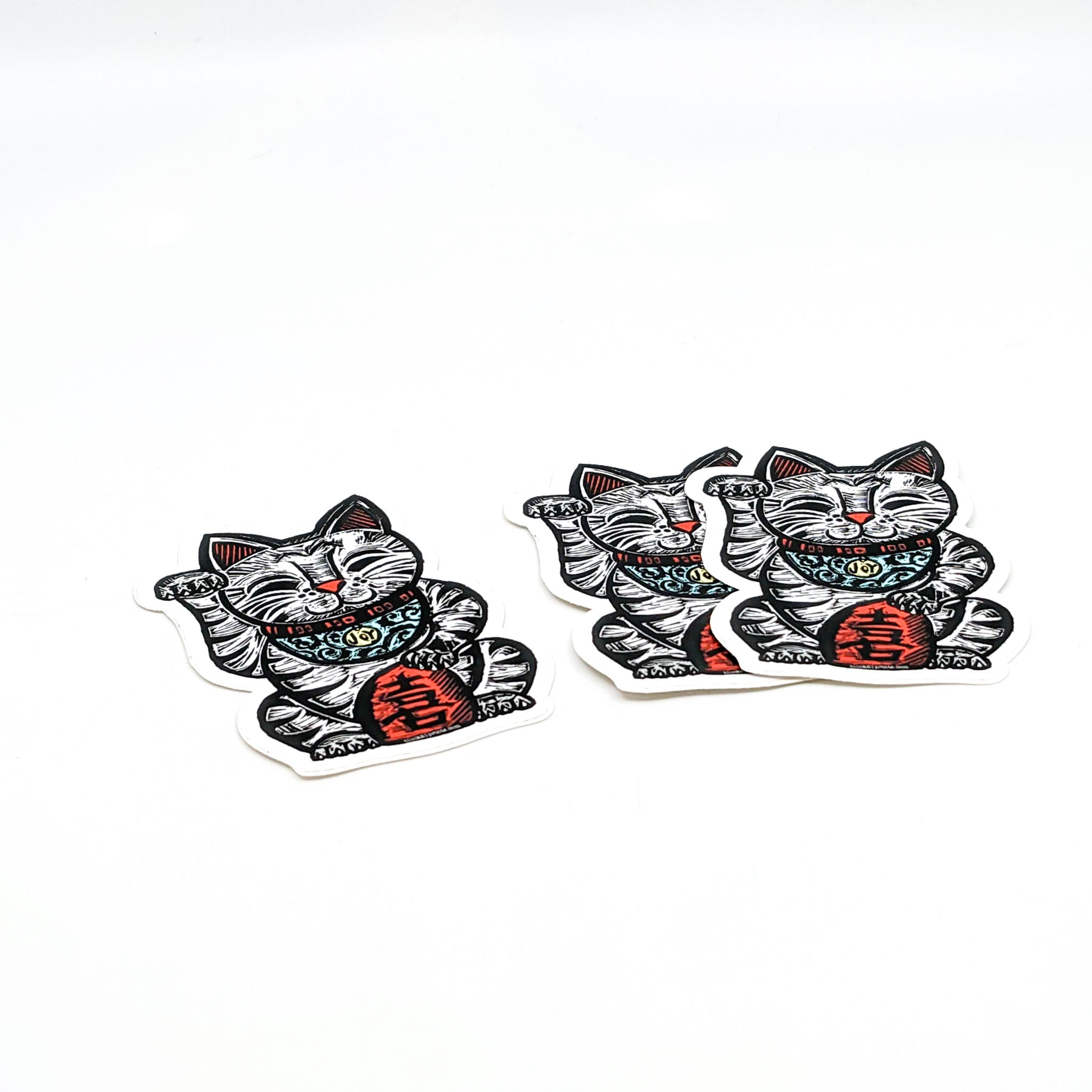 Waving Cat Sticker