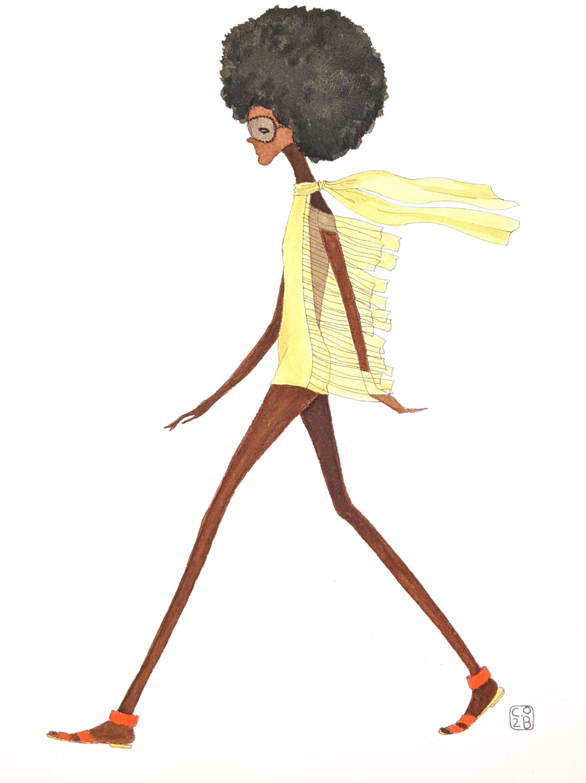 Charles Benton - Fashion Illustration | Reproductions - SCARF - VISUAL INDEX