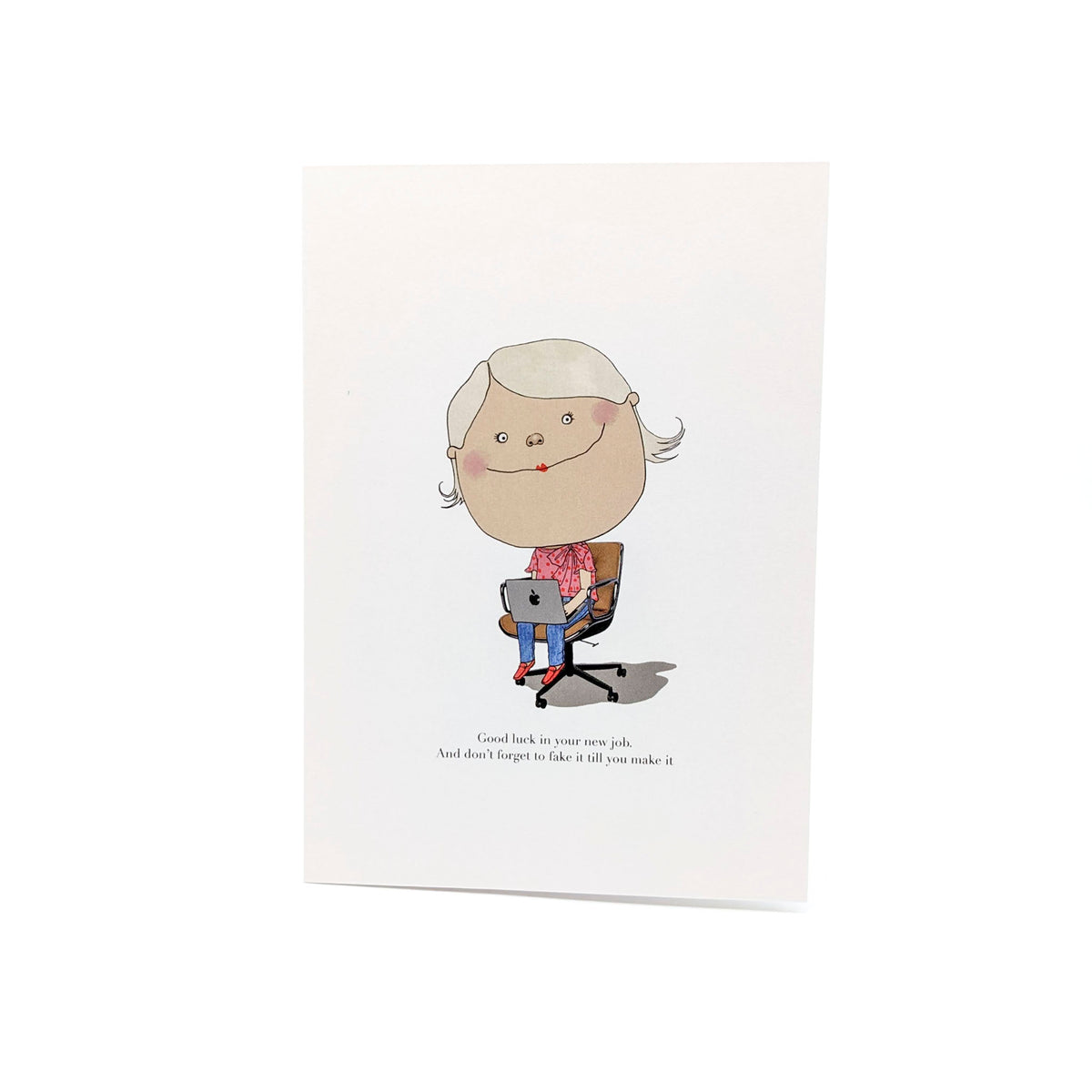 Charles Benton - Traveling Charlie Greeting Cards - Good Luck in Your New Job - VISUAL INDEX