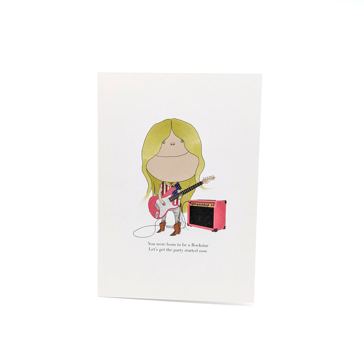 Charles Benton - Traveling Charlie Greeting Cards - Born to be a Rockstar - VISUAL INDEX