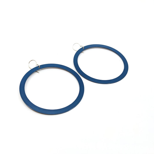 ST8216j-Bangle Hoops, Cadet Blue