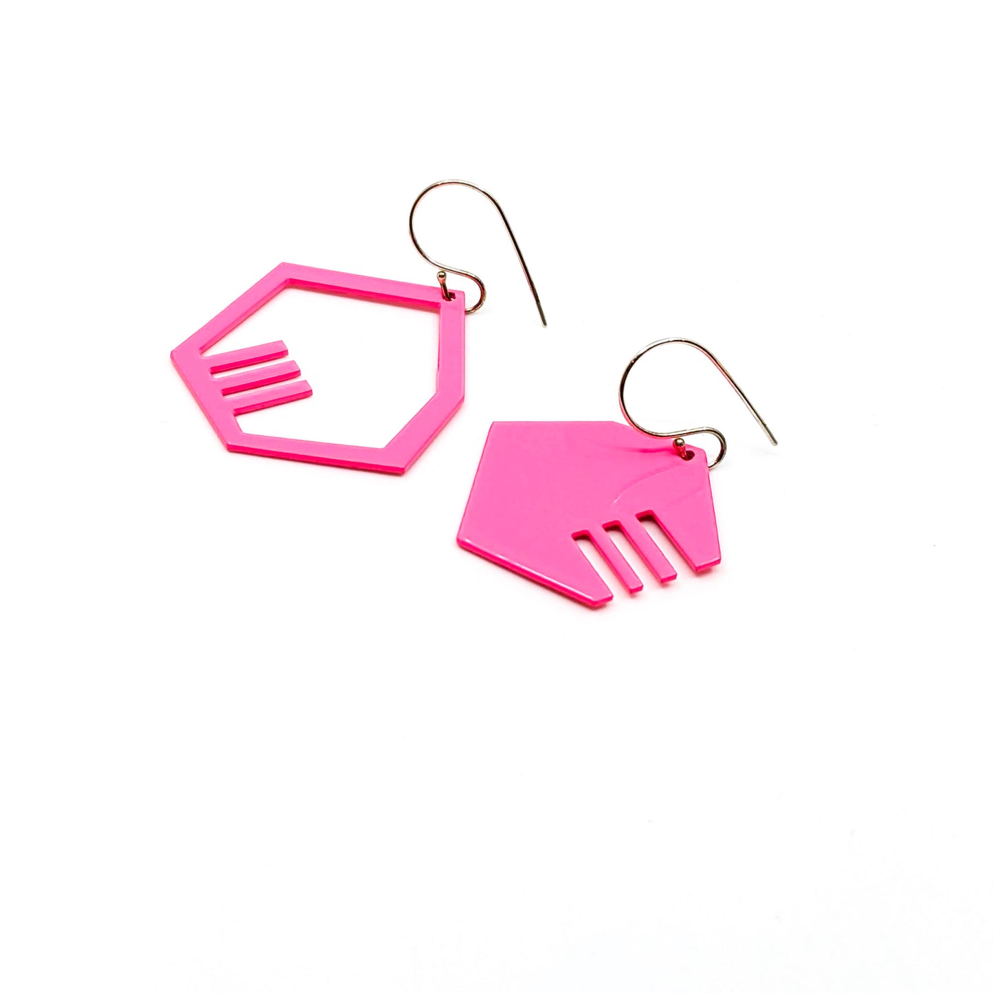 ST8141m-+/- Earrings, Sassy Pink