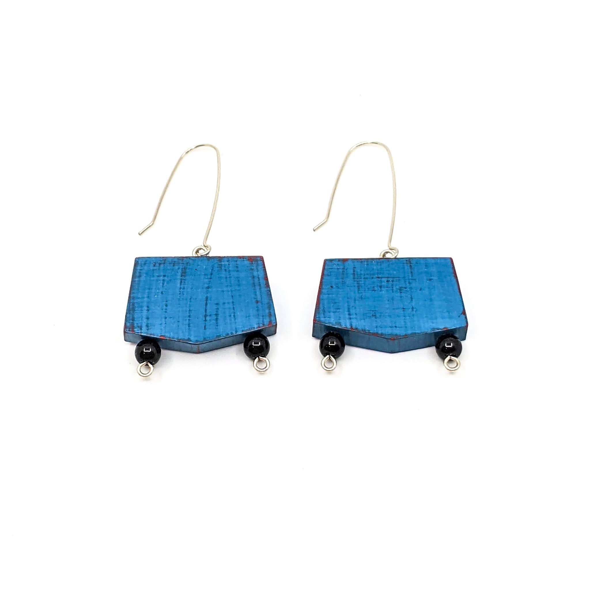 Wooden Earrings, Painted