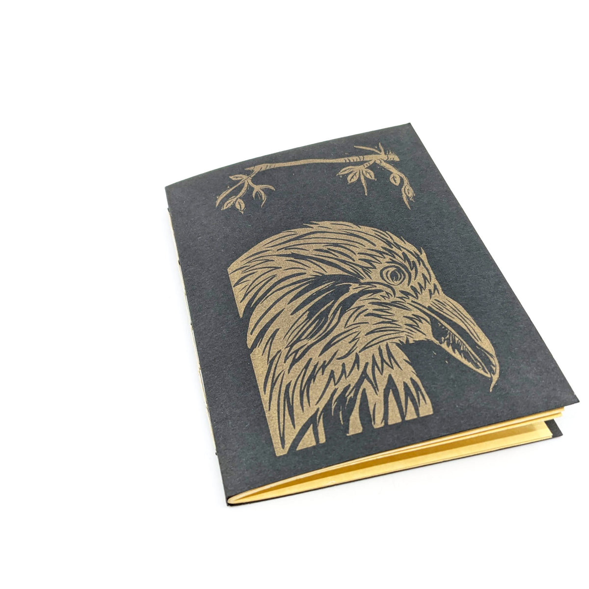 Purple Pumpkin Press - Thin Paper Journals - Crow on Black Paper - VISUAL INDEX