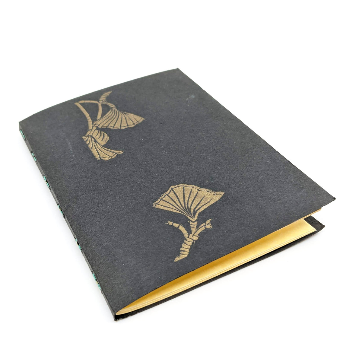 Purple Pumpkin Press - Thin Paper Journals - Ginkgo on Black Paper - VISUAL INDEX