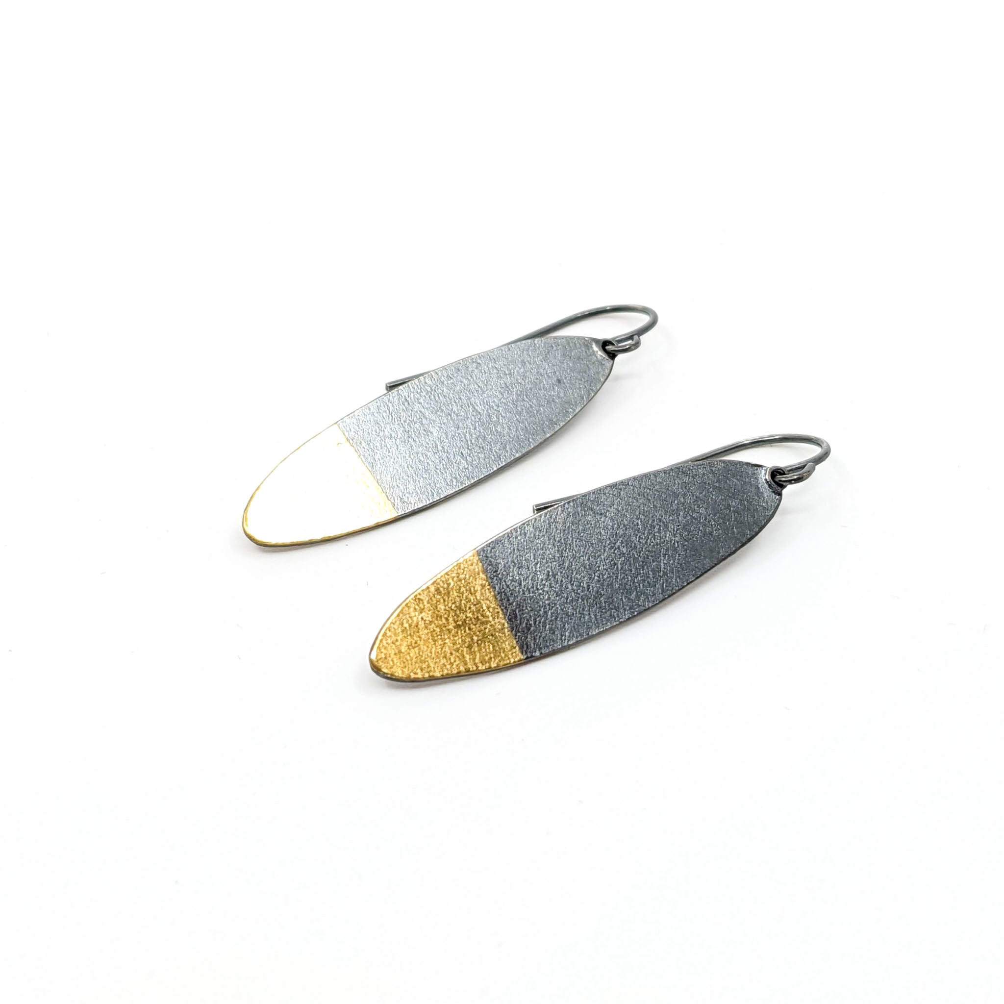 Ellipse- Oval Keum Boo Earrings