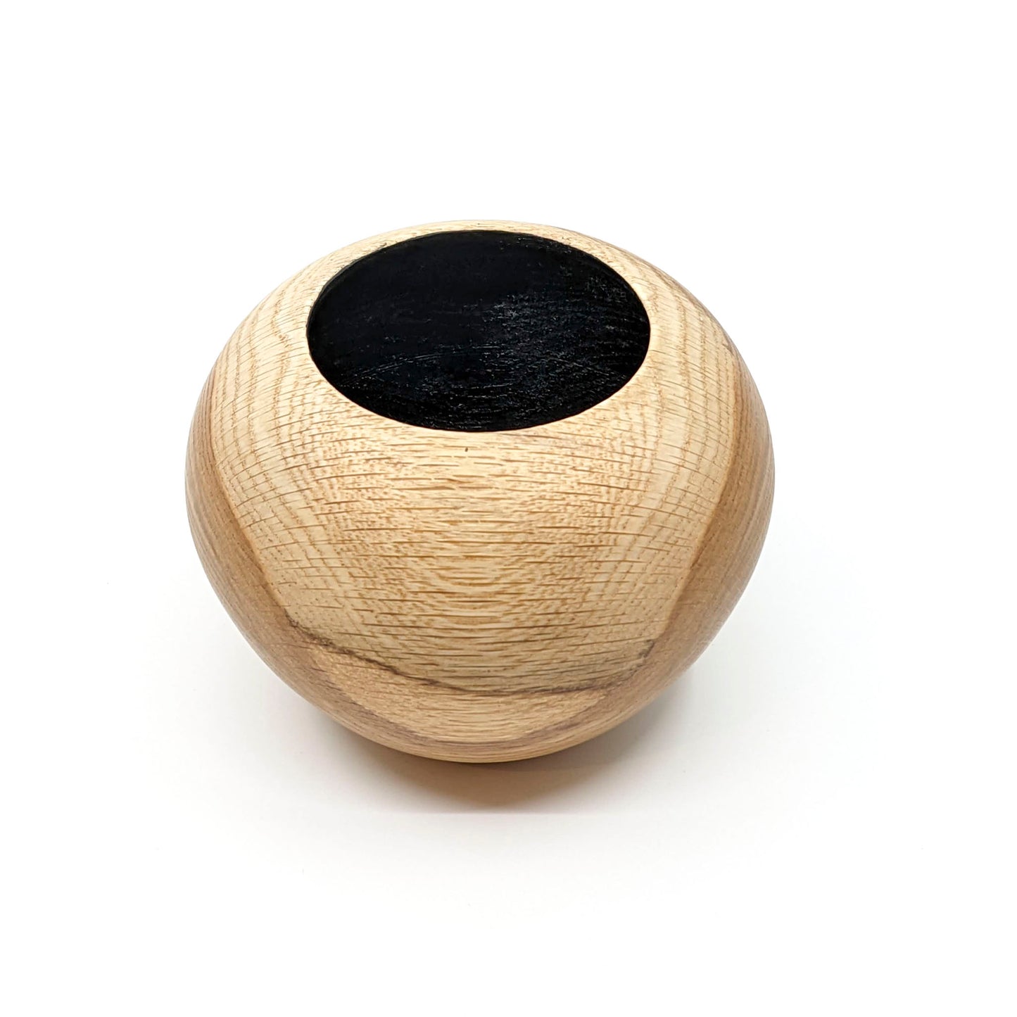 Oak Vessel with Black Stained Interior