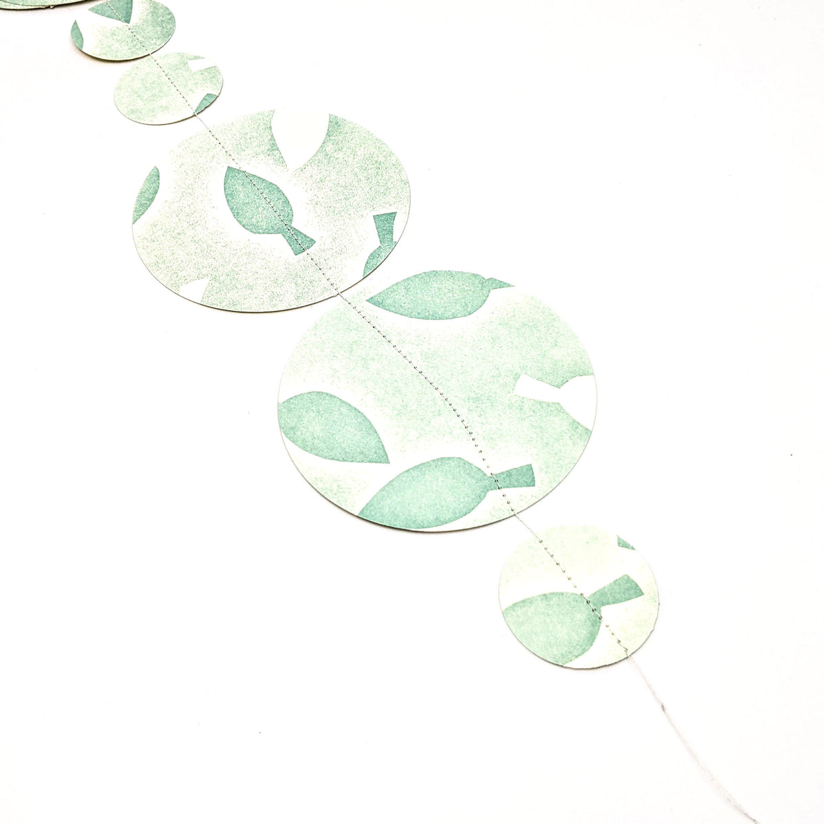 Purple Pumpkin Press - Paper Garland - Green - VISUAL INDEX
