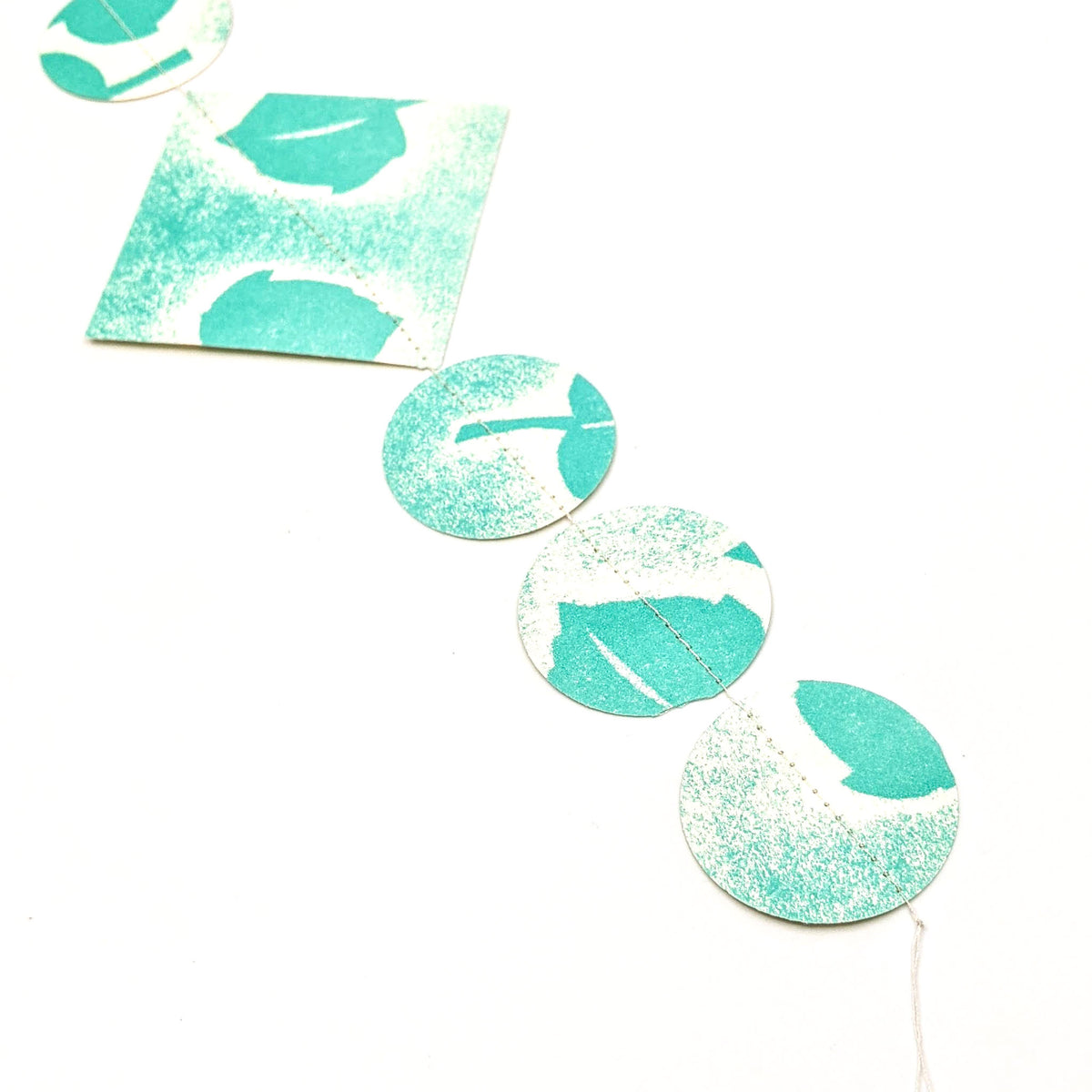Purple Pumpkin Press - Paper Garland - Turquoise - VISUAL INDEX