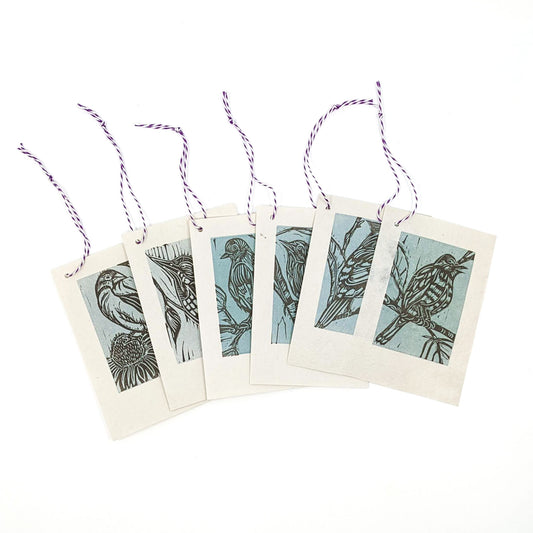 Bird with Flower Gift Tags (Pack of 6)