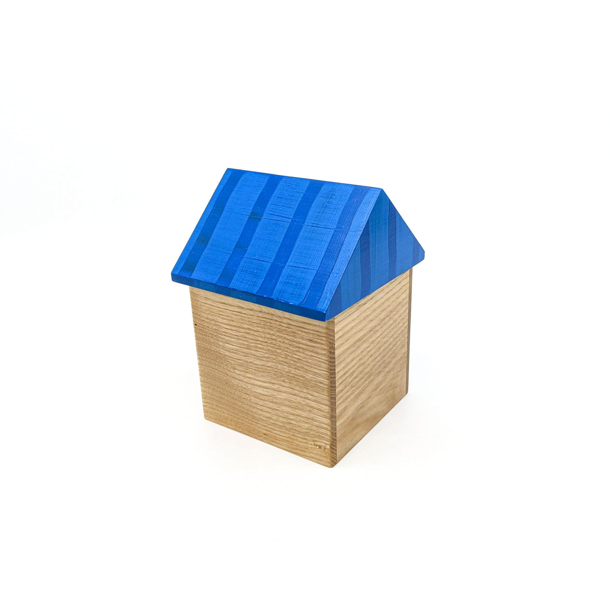 Lauraine Lillie Studios - House Box - Blue Striped Top - VISUAL INDEX