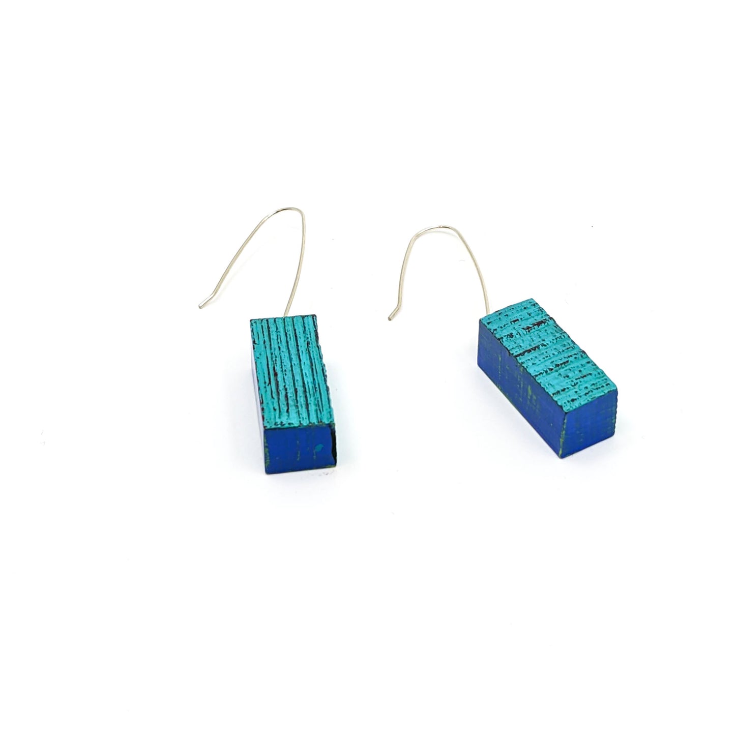 Wooden Earrings, Painted