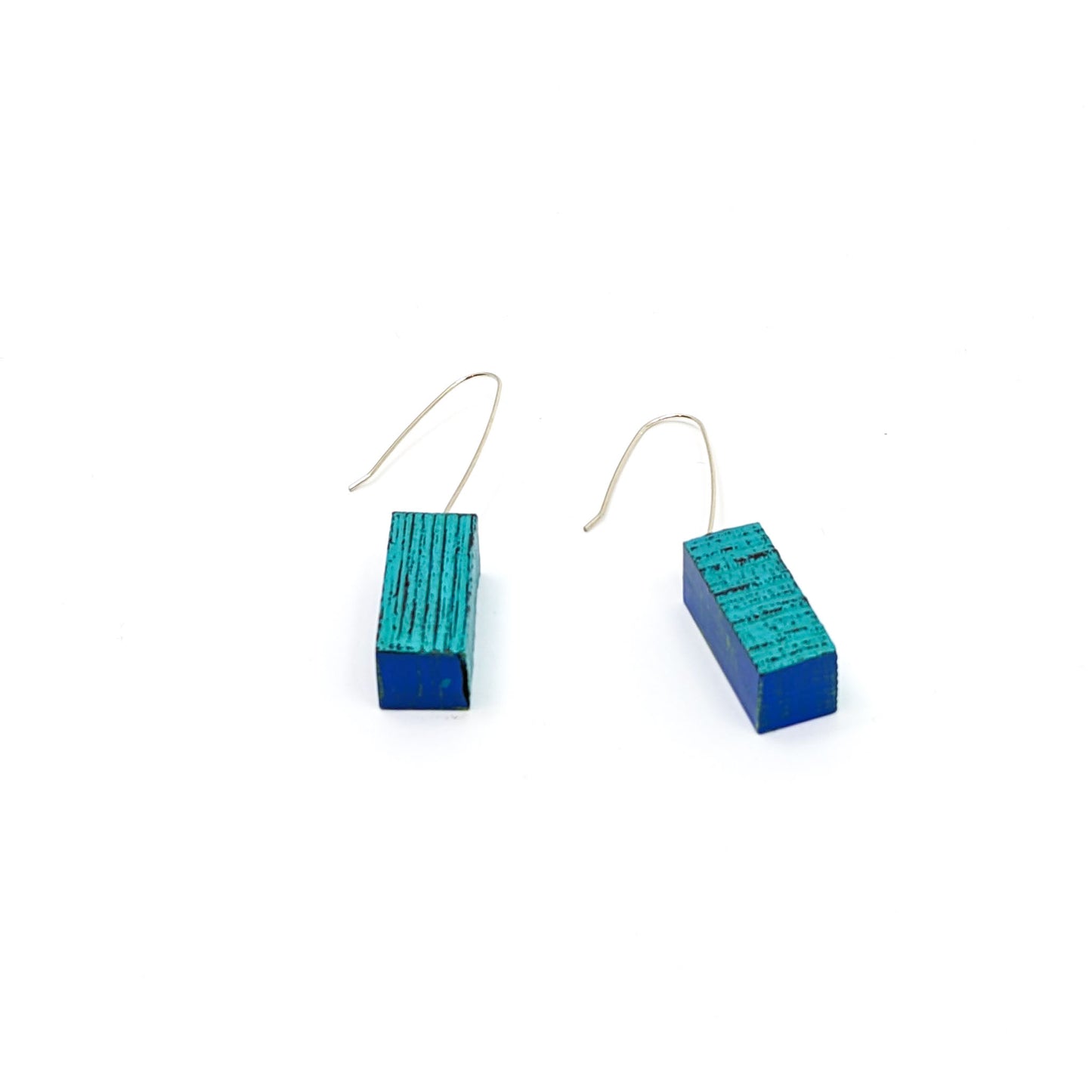 Wooden Earrings, Painted