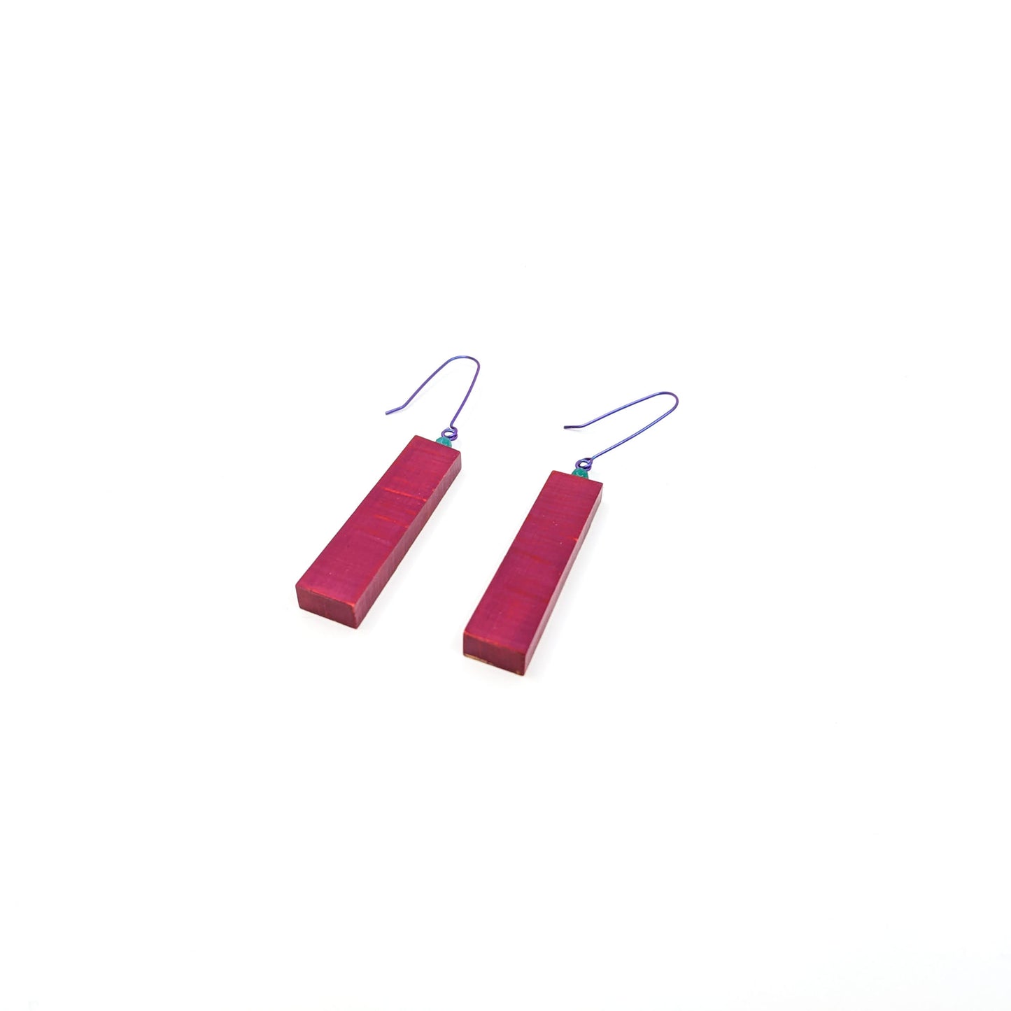 Wooden Earrings, Painted