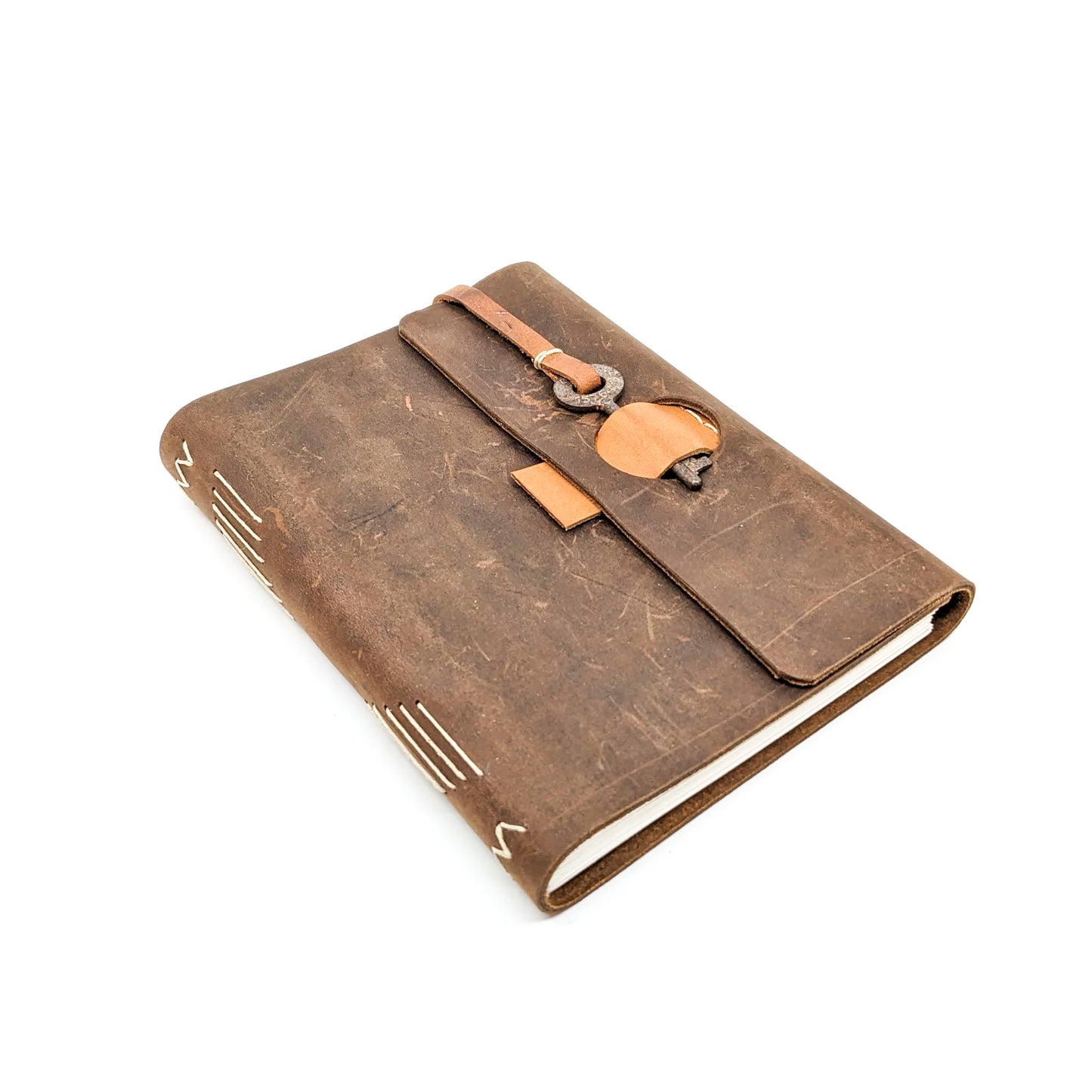 Sm. Leather Journal with Key