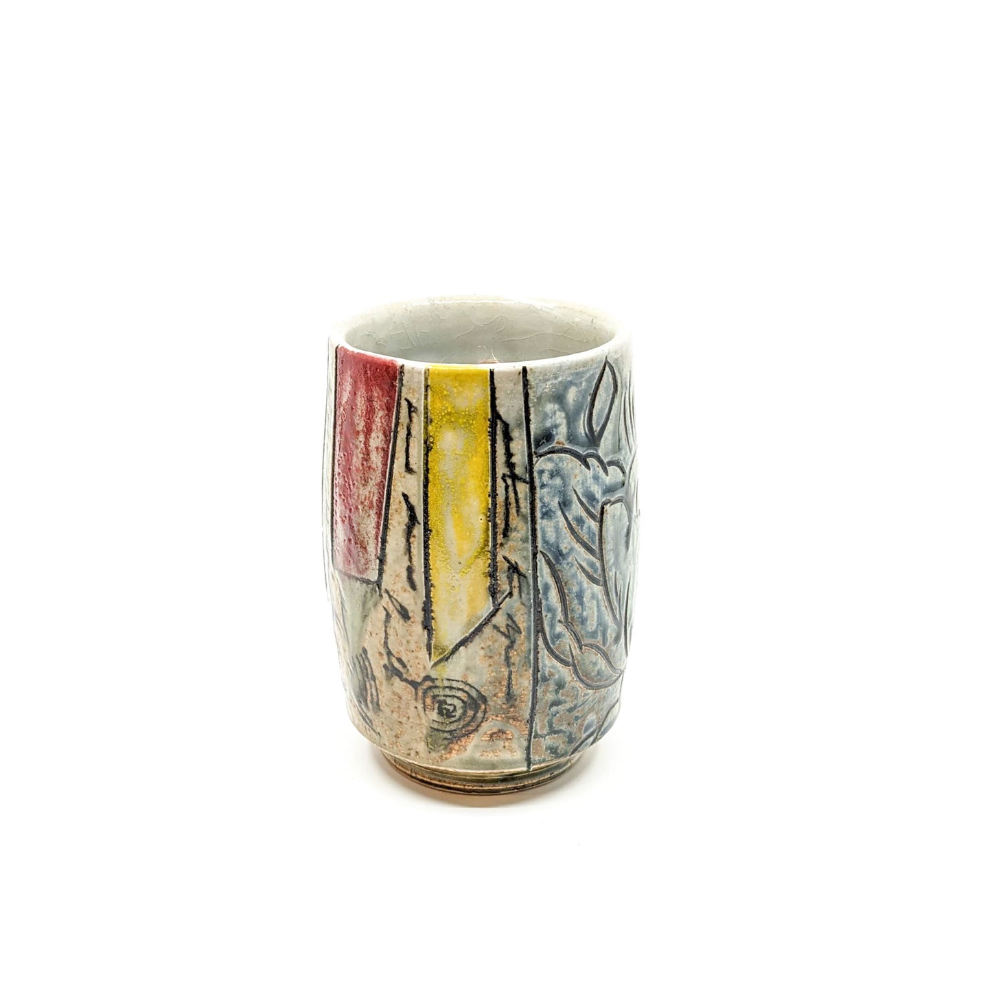 Tumbler with Red and Yellow Bars II-VITH4