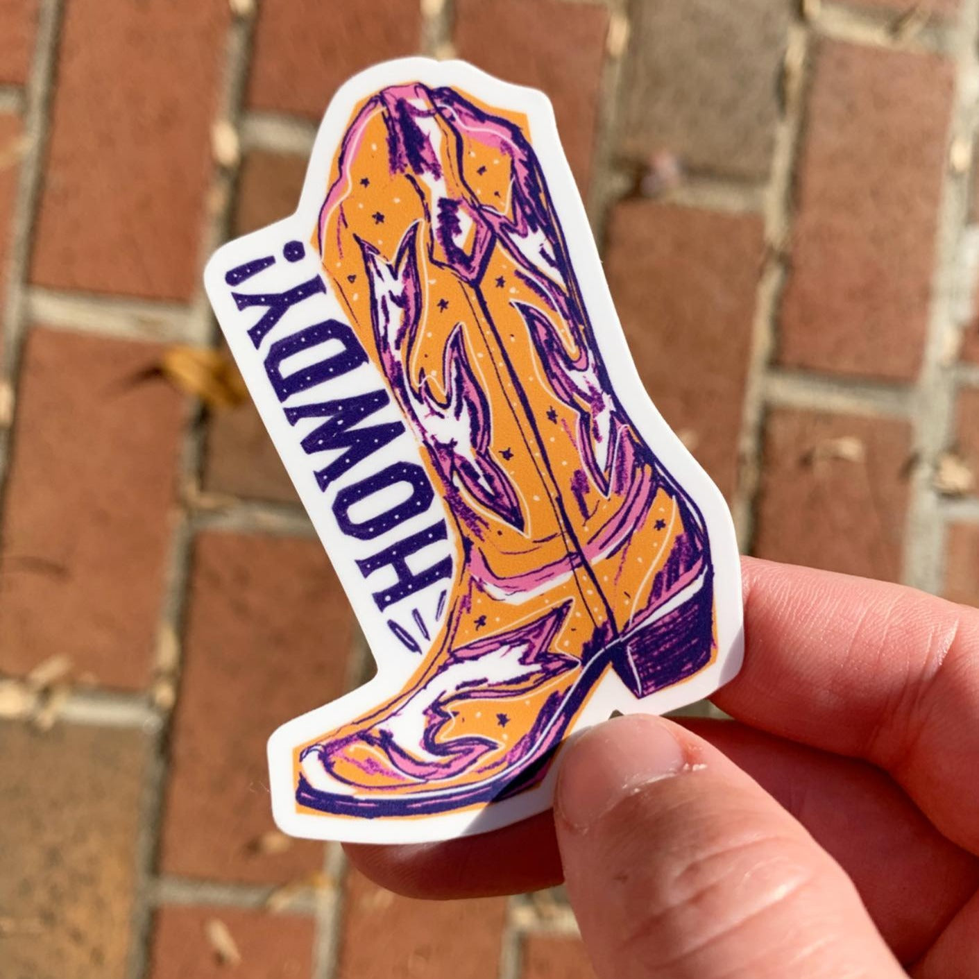 Howdy Boots- Sticker