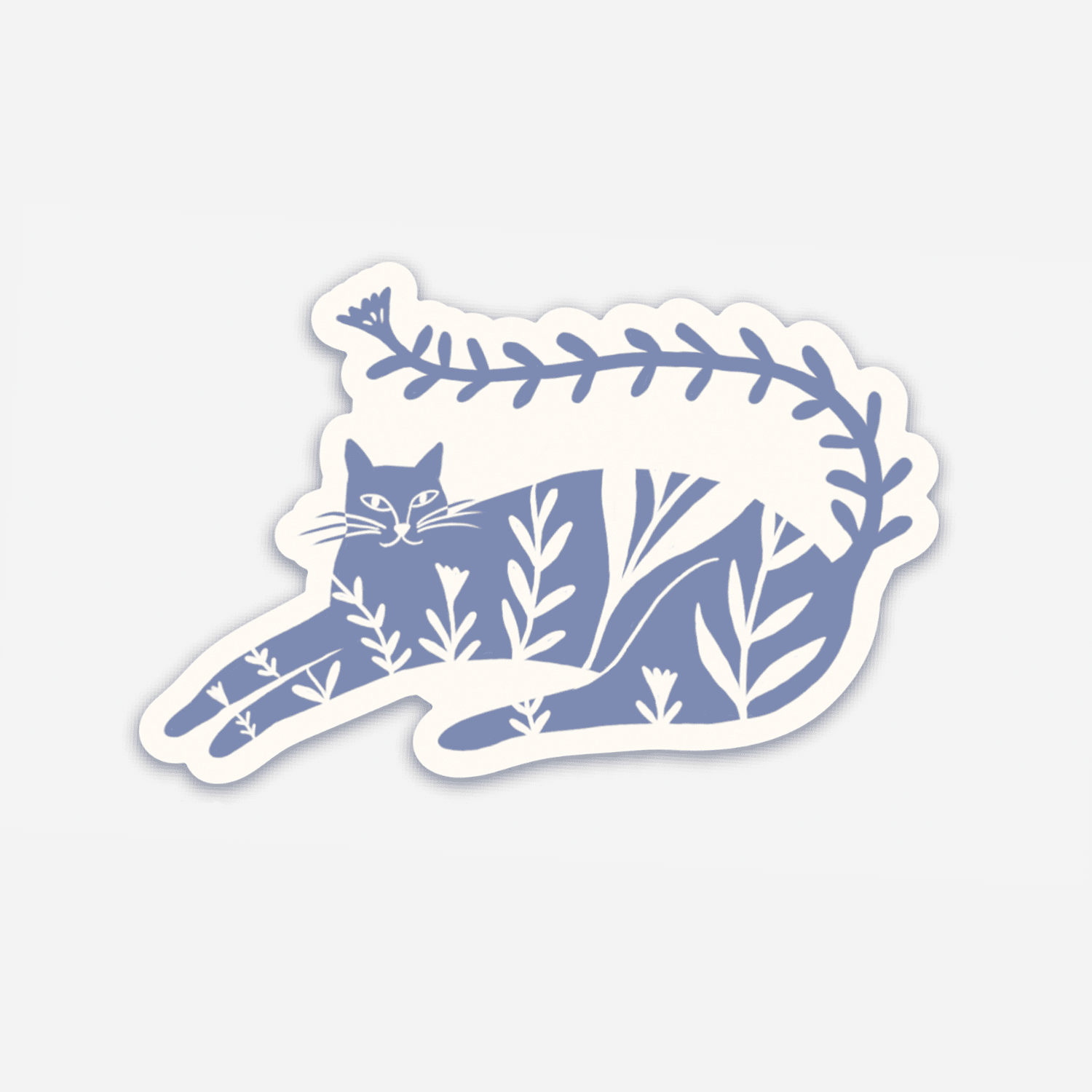 Plant Cat-Sticker