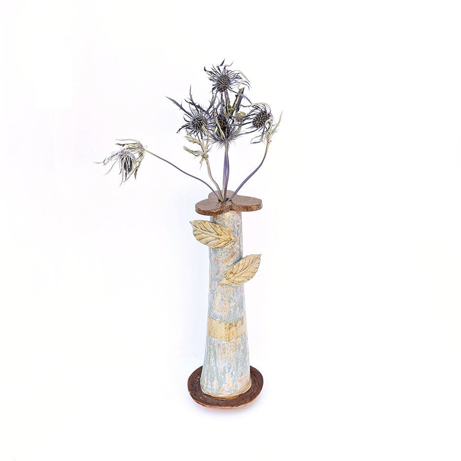 Tall Leaf Vase