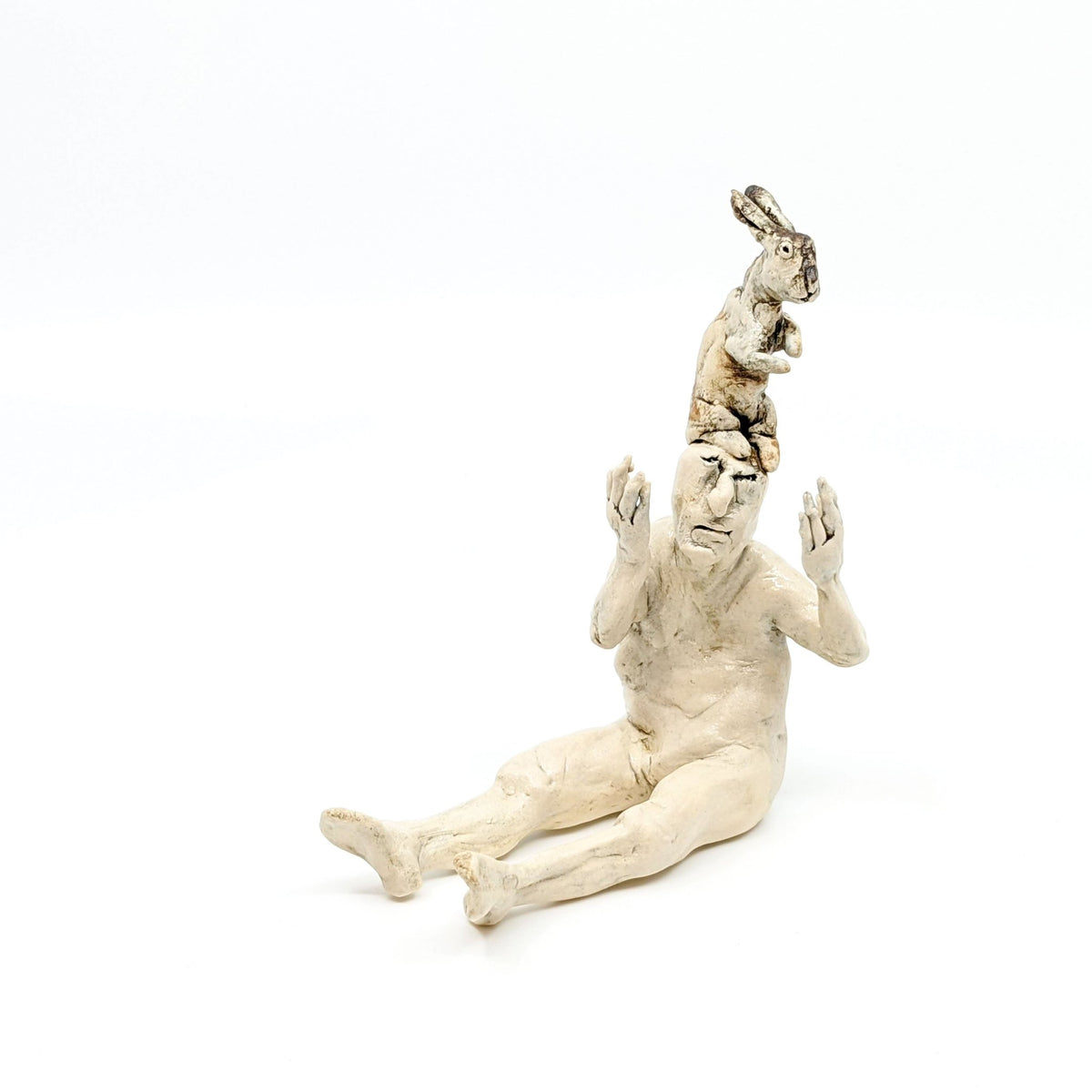 Aggie Zed - Figure with Animal Head - Man with Rabbit - VISUAL INDEX