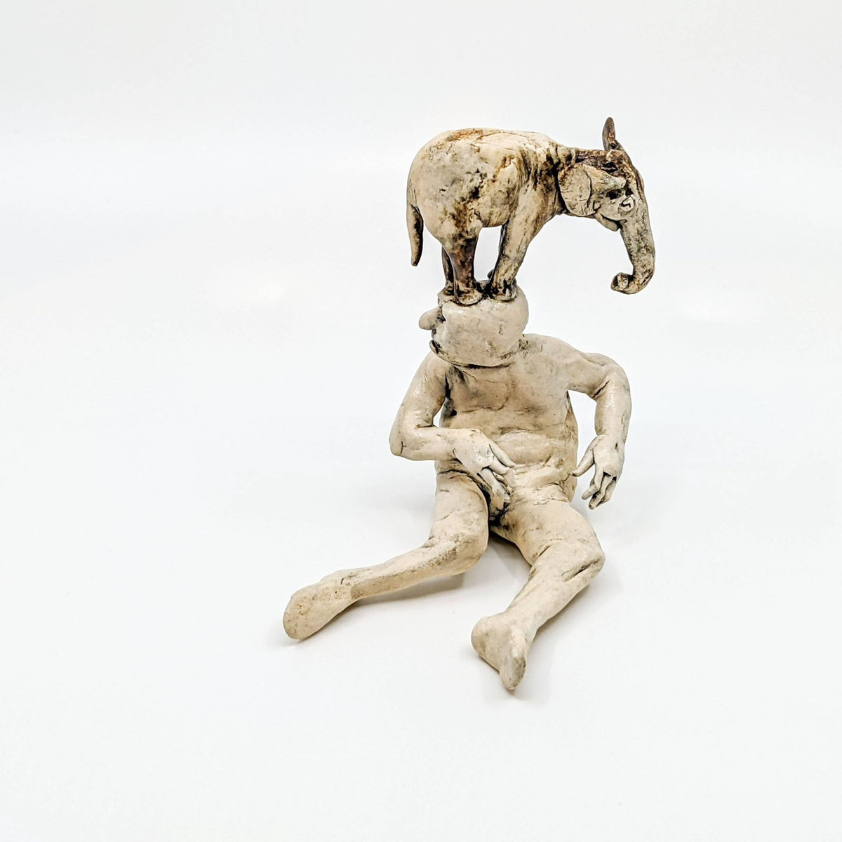 Aggie Zed - Figure with Animal Head - Man with Elephant - VISUAL INDEX