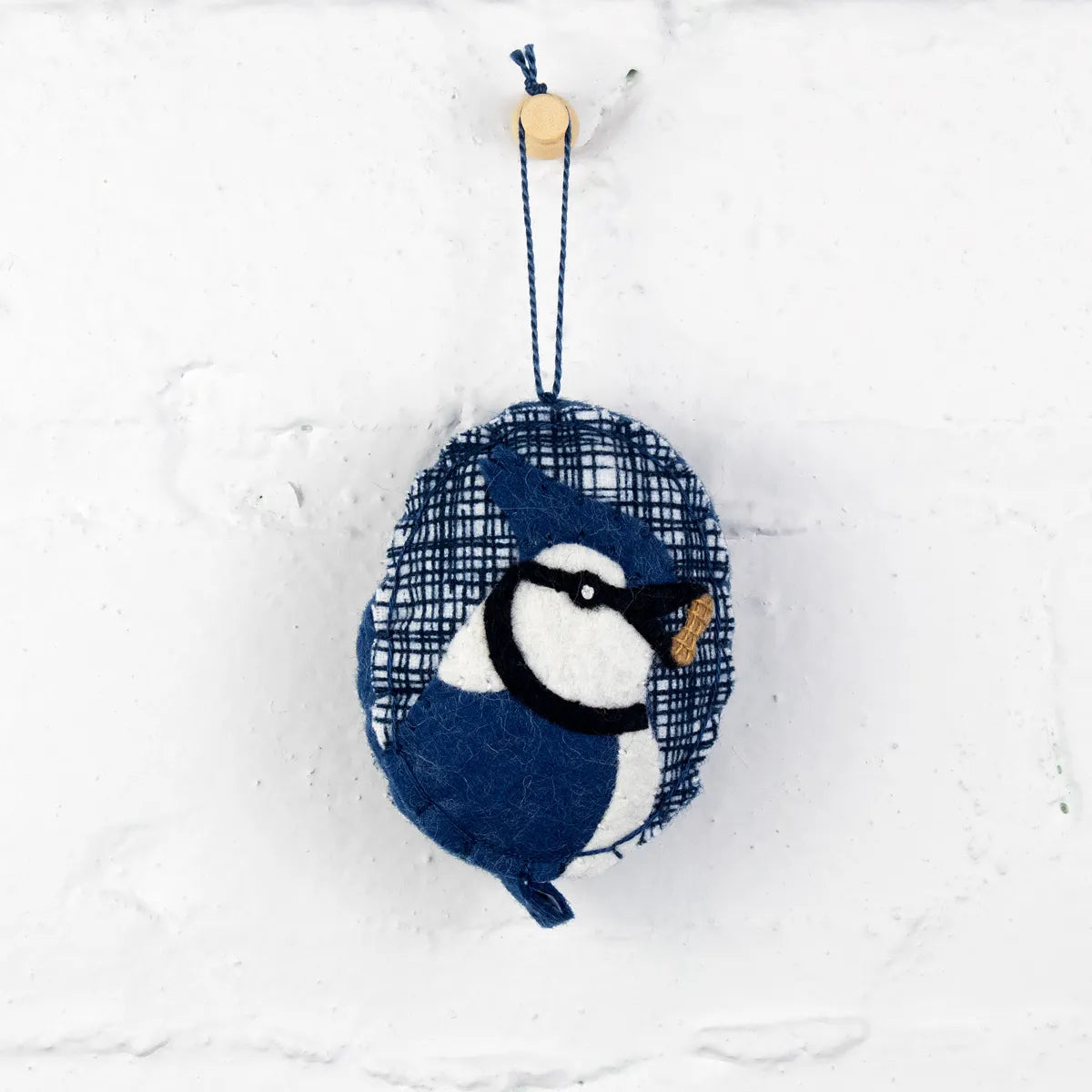 Retro Blue Jay Ornament